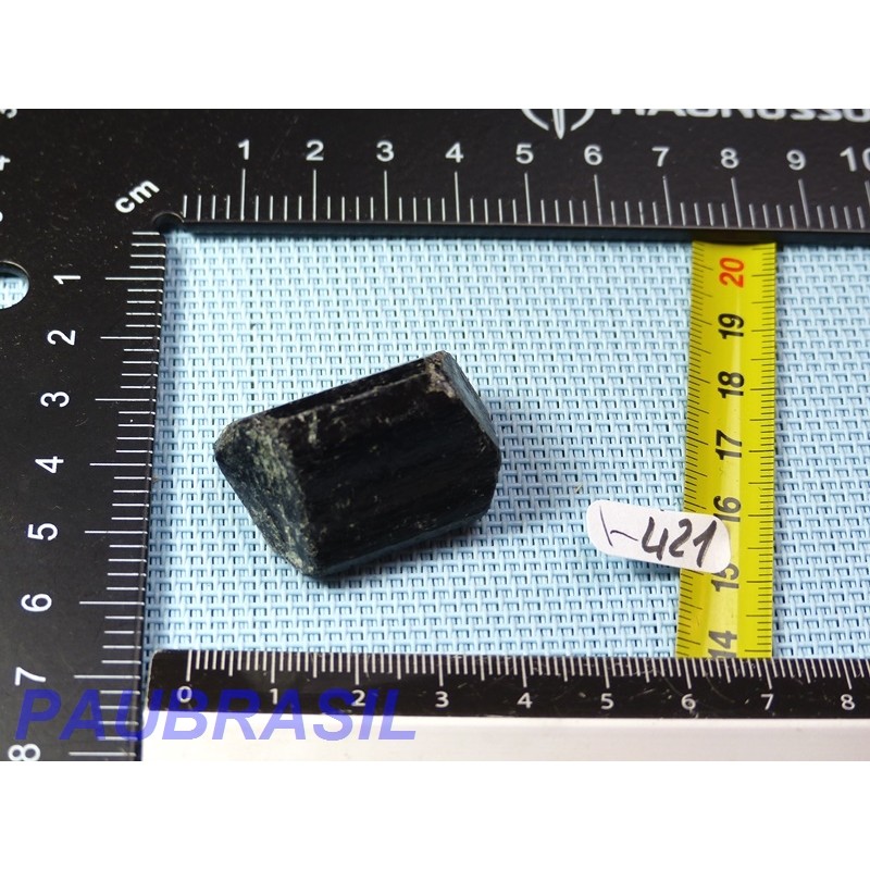 Tourmaline Noire Schorl Inde en Pierre Brute Biterminée Q Extra 29g