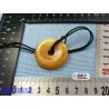 Pi donut pendentif Calcite Orange 4cm