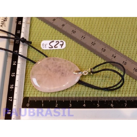 Pendentif Quartz rose mini pierre plate 10gr