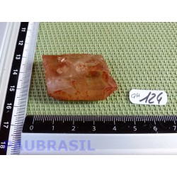 Pointe de Quartz Tangerine de 13gr guérisseur doré Brésil Qualité moyenne