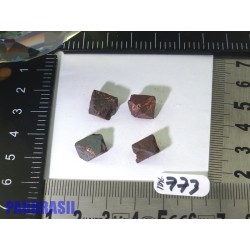 4 Magnétites octaédriques de 8gr50 les 4
