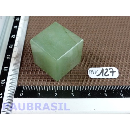 Cube poli en Aventurine Verte 32gr 23mm