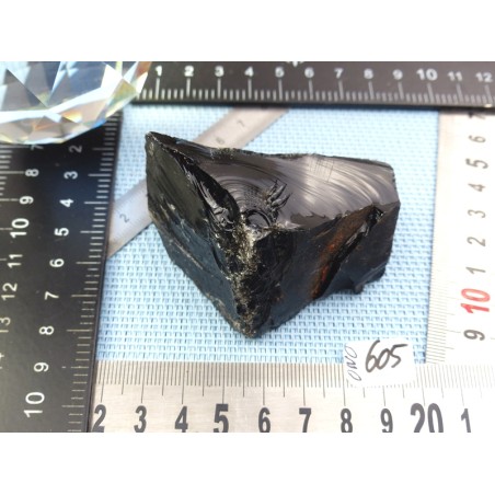 Obsidienne noire en Pierre Brute de 110gr50