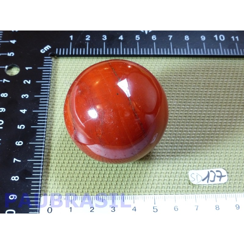 Sphère Jaspe Rouge 192g diamètre 50mm