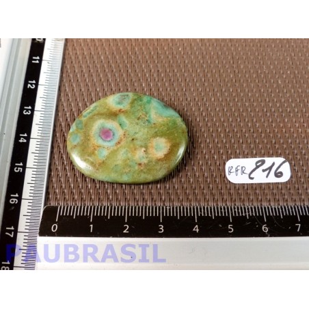 Rubis sur Fuchsite en mini pierre plate 11gr Q Extra