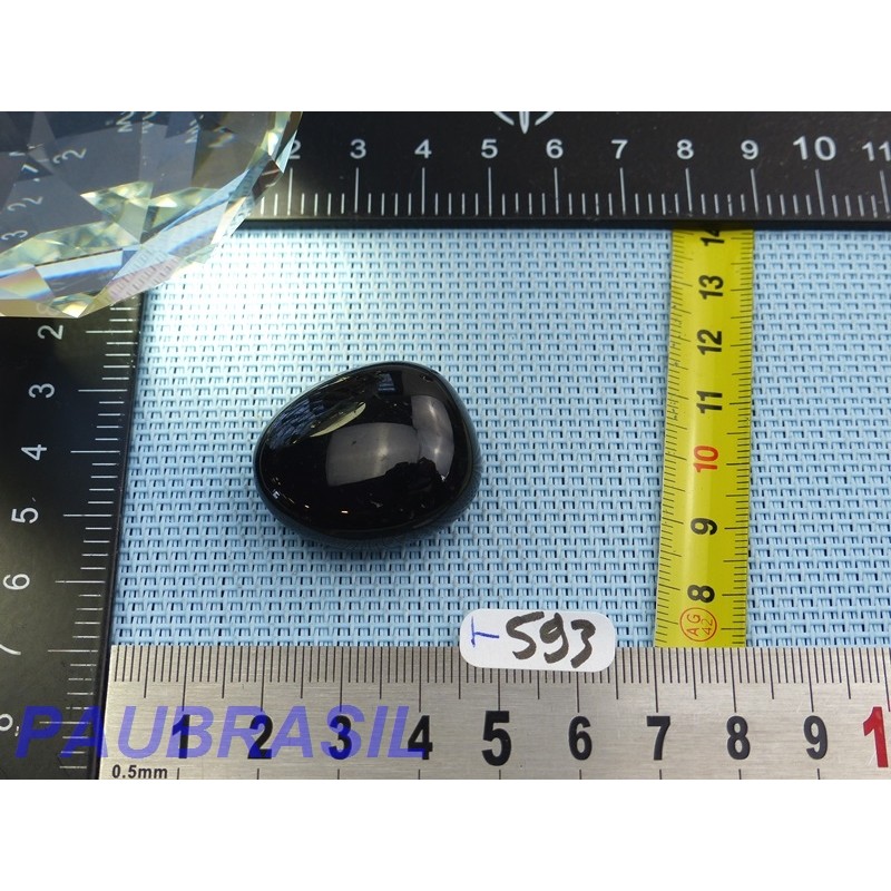 Tourmaline Noire Schorl en Pierre roulée de 24g Q Extra