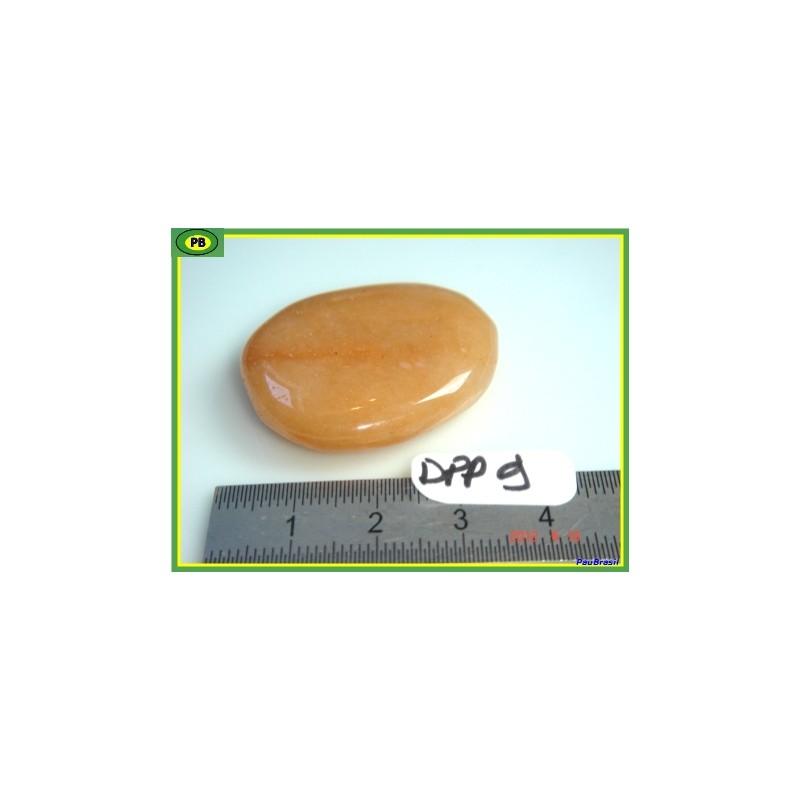 Aventurine orange - peach aventurine mini galet plat 17gr