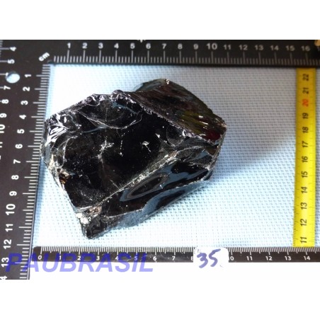 Obsidienne noire en Pierre Brute Translucide Q Extra 490gr