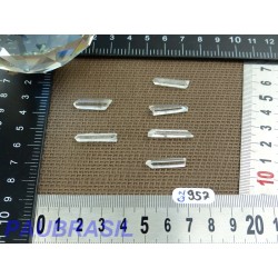 6 pointes cristal de roche Q Extra pour lithothérapie 4gr