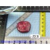 Thulite - zoïsite rouge en mini pierre plate 11g