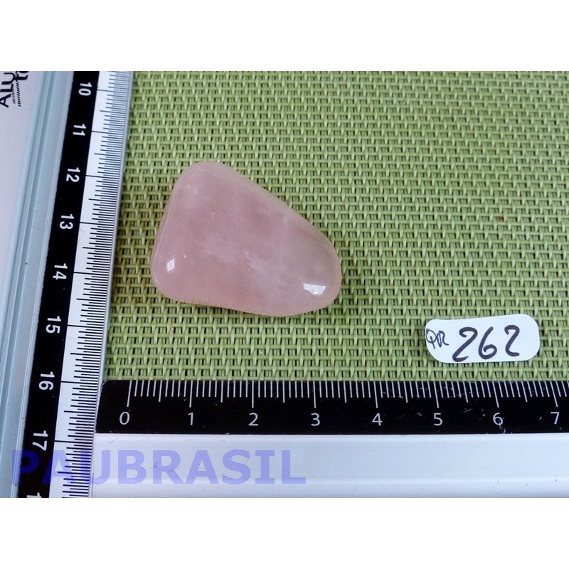 Quartz Rose en pierre roulée Extra de 17gr du Brésil