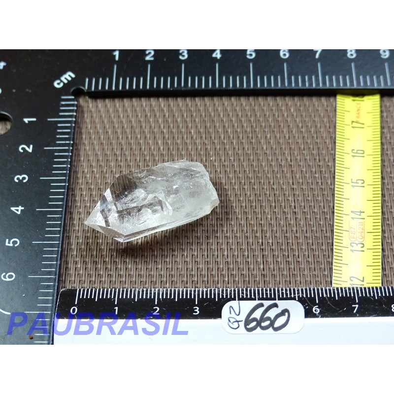 Pointe en Cristal de Roche Q Extra pour lithothérapie 12gr