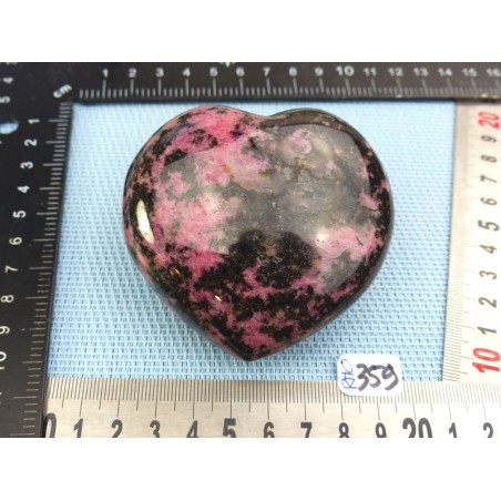 Coeur en  Rhodonite 411gr