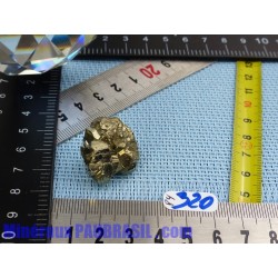 Pyrite cristallisée Q Extra pierre brute Pérou 21gr