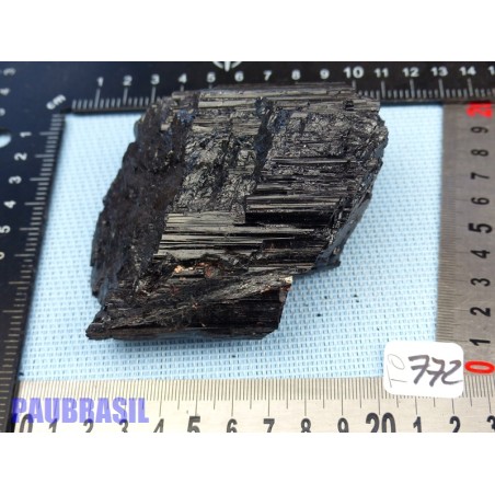 Tourmaline Noire Fibreuse Pierre Brute Bresil 479g Q Extra