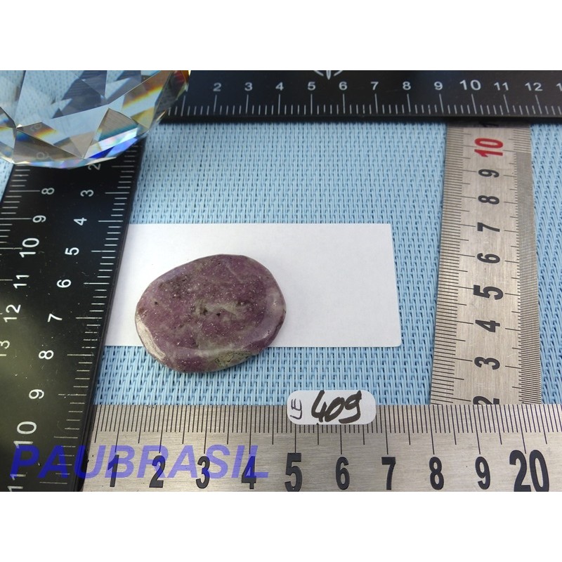 Lépidolite en pierre plate fine Brésil 12g