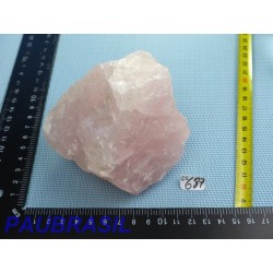 Quartz Rose en pierre brute 813gr