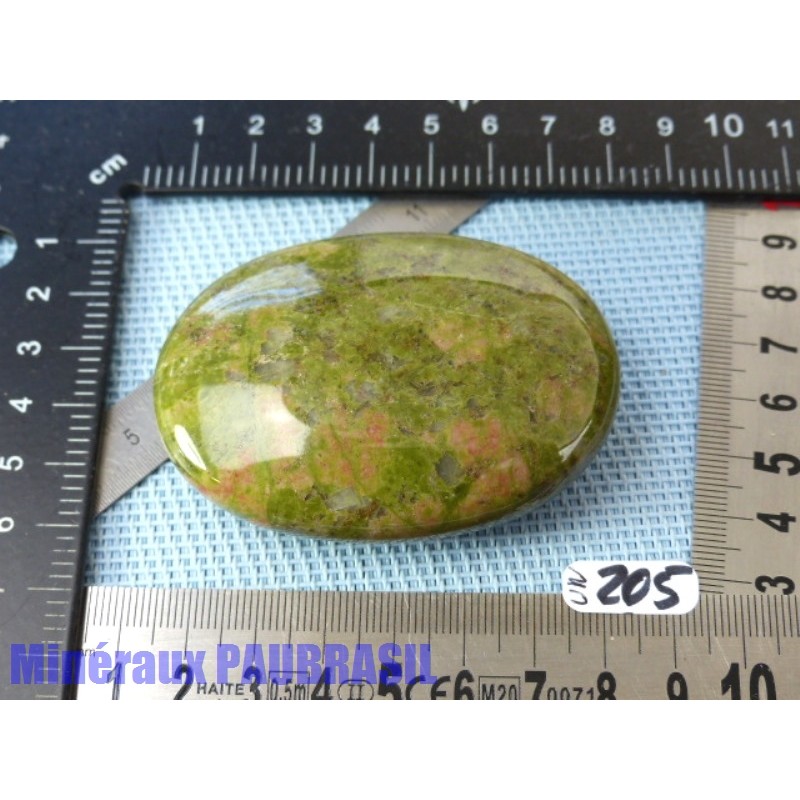 Unakite Savonnette polie - Large Palmstone Q Extra 127gr50