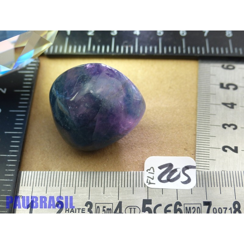 Fluorine Fluorite Bleue et violette pierre roulée 47g Q Extra